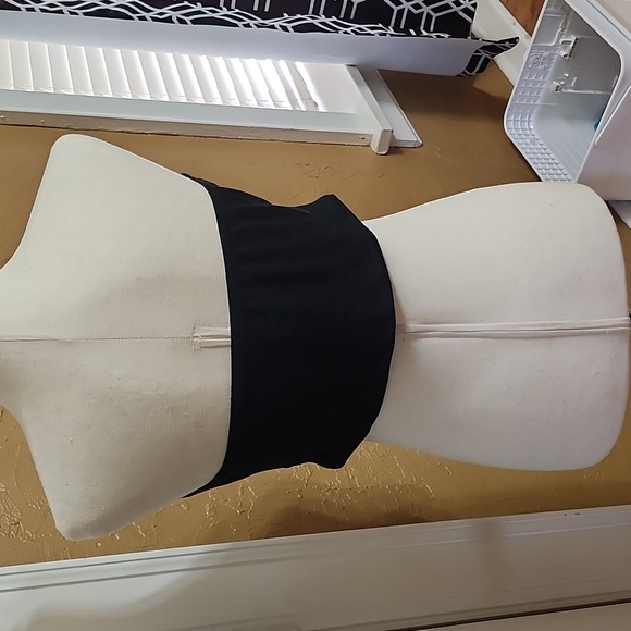 Rhinestone bling cross black tube top - Picture 3 of 3